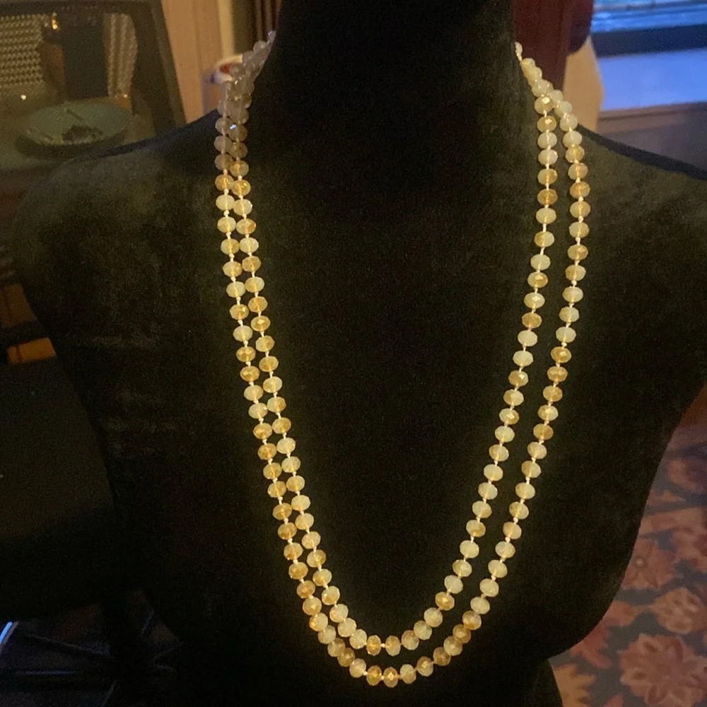 Beautiful necklace. 13” when‎ doubled.
